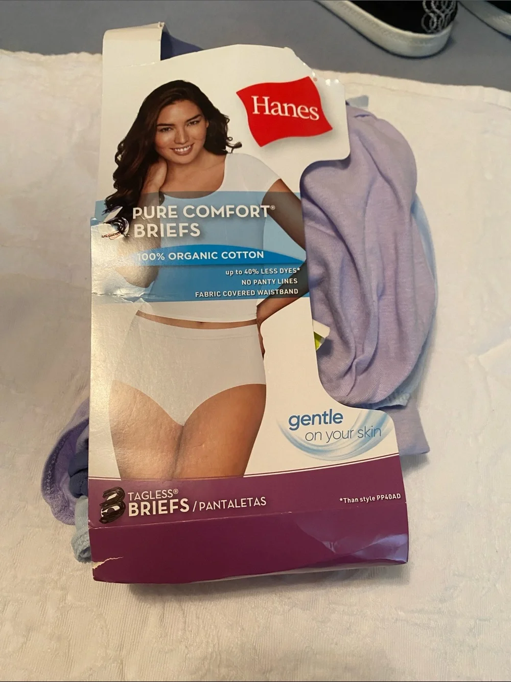 Hanes Pure Comfort Briefs - Light Lavender